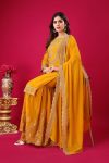 NEW ARRIVAL GEORGETTE EMBROIDERY SEQUENCE THREAD WORK TOP SHARARA WITH DUPATTA PARTY WEAR WHOLESALE PRICE ETHNIC GARMENT (42)
