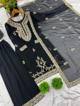 NEW ARRIVAL GEORGETTE EMBROIDERY SEQUENCE WORK TOP PALAZZO WITH DUPATTA FESTIVE WEAR WHOLESALE PRICE ETHNIC GARMENT (3)