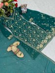 NEW ARRIVAL GEORGETTE EMBROIDERY SEQUENCE WORK TOP PALAZZO WITH DUPATTA PARTY WEAR WHOLESALE PRICE ETHNIC GARMENT (12)