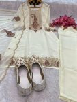 NEW ARRIVAL GEORGETTE EMBROIDERY THREAD AND SEQUENCE WORK TOP BOTTOM WITH DUPATTA FESTIVE WEAR WHOLESALE PRICE ETHNIC GARMENT (4)