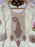 NEW ARRIVAL GEORGETTE EMBROIDERY THREAD AND SEQUENCE WORK TOP BOTTOM WITH DUPATTA FESTIVE WEAR WHOLESALE PRICE ETHNIC GARMENT (4)