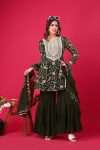 NEW ARRIVAL GEORGETTE EMBROIDERY WORK TOP SHARARA WITH DUPATTA PARTY WEAR WHOLESALE PRICE ETHNIC GARMENT (10)
