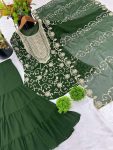 NEW ARRIVAL GEORGETTE EMBROIDERY WORK TOP SHARARA WITH DUPATTA PARTY WEAR WHOLESALE PRICE ETHNIC GARMENT (10)