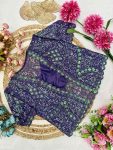 NEW ARRIVAL GEORGETTE SEQUENCE EMBROIDERY WORK READY TO WEAR SAREE KOTI WAIST BELT WITH STITCHED BLOUSE PARTY WEAR WHOLESALE PRICE ETHNIC GARMENT (3)