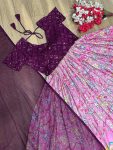 NEW ARRIVAL JACQUARD WEAVING EMBROIDERY WORK GOWN WITH DUPATTA FESTIVE WEAR WHOLESALE PRICE ETHNIC GARMENT (4)