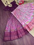 NEW ARRIVAL JACQUARD WEAVING EMBROIDERY WORK GOWN WITH DUPATTA FESTIVE WEAR WHOLESALE PRICE ETHNIC GARMENT (4)
