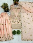 NEW ARRIVAL JALPARI COTTON EMBROIDERY SEQUENCE WORK TOP PALAZZO WITH DUPATTA FESTIVE WEAR WHOLESALE PRICE ETHNIC GARMENT (4)