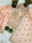 NEW ARRIVAL JALPARI COTTON EMBROIDERY SEQUENCE WORK TOP PALAZZO WITH DUPATTA FESTIVE WEAR WHOLESALE PRICE ETHNIC GARMENT (4)