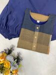 NEW ARRIVAL LINEN MULTI COLOR CHECK PRINTED TOP PANT SET CASUAL WEAR WHOLESALE PRICE ETHNIC GARMENT (3)