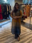 NEW ARRIVAL LINEN MULTI COLOR CHECK PRINTED TOP PANT SET CASUAL WEAR WHOLESALE PRICE ETHNIC GARMENT (3)