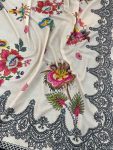 NEW ARRIVAL MUSLIN COTTON DIGITAL PRINT WITH REAL MIRROR HANDWORK AND STONE WORK TOP BOTTOM WITH DUPATTA FESTIVE WEAR WHOLESALE PRICE ETHNIC GARMENT (5)