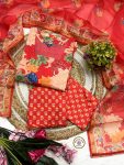 NEW ARRIVAL MUSLIN COTTON PRINTED TOP BOTTOM WITH DUPATTA FESTIVE WEAR WHOLESALE PRICE ETHNIC GARMENT (2)