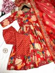 NEW ARRIVAL MUSLIN COTTON PRINTED TOP BOTTOM WITH DUPATTA FESTIVE WEAR WHOLESALE PRICE ETHNIC GARMENT (2)