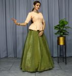 NEW ARRIVAL PALIN LEHENGA WITH STITCHED TOP FESTIVE WEAR WHOLESALE PRICE ETHNIC GARMENT (1)