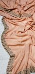 NEW ARRIVAL PLATINUM CRUSH ZARI DORI AND THREAD EMBROIDRY WIRH REAL MIRROR WORK SAREE WITH UNSTITCHED BLOUSE PARTY WEAR WHOLESALE PRICE ETHNIC GARMENT (27)