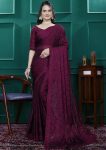 NEW ARRIVAL RANGOLI SILK EMBROIDERY MULTI SEQUENCE CUT WORK READY TO WEAR SAREE WITH UNSTITCHED BLOUSE PARTY WEAR WHOLESALE PRICE ETHNIC GARMENT (13)