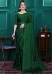 NEW ARRIVAL RANGOLI SILK EMBROIDERY MULTI SEQUENCE CUT WORK READY TO WEAR SAREE WITH UNSTITCHED BLOUSE PARTY WEAR WHOLESALE PRICE ETHNIC GARMENT (16)