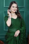 NEW ARRIVAL RANGOLI SILK EMBROIDERY MULTI SEQUENCE CUT WORK READY TO WEAR SAREE WITH UNSTITCHED BLOUSE PARTY WEAR WHOLESALE PRICE ETHNIC GARMENT (16)