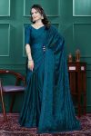 NEW ARRIVAL RANGOLI SILK EMBROIDERY MULTI SEQUENCE CUT WORK READY TO WEAR SAREE WITH UNSTITCHED BLOUSE PARTY WEAR WHOLESALE PRICE ETHNIC GARMENT (7)