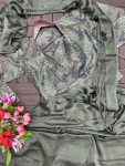 NEW ARRIVAL RANGOLI SILK EMBROIDERY SEQUENCE WORK READY TO WEAR SAREE STITCHED BLOUSE, KOTI WITH BELT PARTY WEAR WHOLESALE PRICE ETHNIC GARMENT (5)