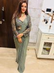 NEW ARRIVAL RANGOLI SILK EMBROIDERY SEQUENCE WORK READY TO WEAR SAREE STITCHED BLOUSE, KOTI WITH BELT PARTY WEAR WHOLESALE PRICE ETHNIC GARMENT (5)