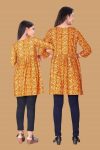 NEW ARRIVAL RAYON PRINTED KURTI MOTHER DAUGHTER COMBO CASUAL WEAR WHOLESALE PRICE ETHNIC GARMENT (1)