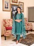 NEW ARRIVAL RAYON SLUB PRINTED EMBROIDERY WORK TOP BOTTOM WITH DUPATTA PARTY WEAR WHOLESALE PRICE ETHNIC GARMENT (5)