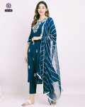 NEW ARRIVAL RAYON SLUB THREAD EMBROIDREY WORK TOP BOTTOM WITH DUPATTA PARTY WEAR WHOLESALE PRICE ETHNIC GARMENT (5)