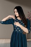 NEW ARRIVAL SLUB RAYON EMBROIDERY WORK ONLY KURTI WHOLESALE PRICE ETHNIC GARMENT (15)