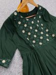 NEW ARRIVAL SLUB RAYON EMBROIDERY WORK ONLY KURTI WHOLESALE PRICE ETHNIC GARMENT (2)