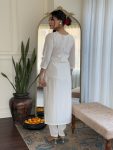 NEW ARRIVAL VISCOSE CHANDERI SEQUENCE CODING EMBROIDERY WORK TOP BOTTOM WITH DUPATTA FESTIVE WEAR WHOLESALE PRICE ETHNIC GARMENT (2)