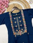 NEW ARRIVAL VISCOSE RAYON EMBROIDERY WORK TOP BOTTOM WITH DUPATTA PARTY WEAR WHOLESALE PRICE ETHNIC GARMENT (5)