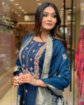 NEW ARRIVAL VISCOSE RAYON EMBROIDERY WORK TOP BOTTOM WITH DUPATTA PARTY WEAR WHOLESALE PRICE ETHNIC GARMENT (5)