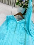 RICH LOOK CHINON COTTON THREAD EMBROIDERY WORK WITH GPO LACE WORK TOP BOTTOM WITH DUPATTA FESTIVE WEAR WHOLESALE PRICE ETHNIC GARMENT (3)