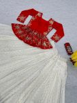 RICH LOOK CHINON THREAD SEQUENCE WORK TOP WITH JACQUARD WORK LEHENGA PARTY WEAR WHOLESALE PRICE ETHNIC GARMENT (12)