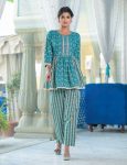 RICH LOOK COTTON DIGITAL PRINTED WITH GPO LACE WORK CO-ORD SET CASUAL WEAR WHOLESALE PRICE ETHNIC GARMENT (6)