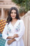 RICH LOOK COTTON FLORAL THREAD EMBROIDERY KURTI FESTIVE WEAR WHOLESALE PRICE ETHNIC GARMENT (2)