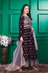 RICH LOOK FAUX GEORGETTE EMBROIDERY WORK ANARKALI GOWN FESTIVE WEAR WHOLESALE PRICE ETHNIC GARMENT (9)
