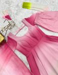 RICH LOOK GEORGETTE COLOURFULL PADDING GOWN BOTTOM WITH DUPATTA FESTIVE WEAR WHOLESALE PRICE ETHNIC GARMENT (4)
