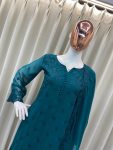 RICH LOOK GEORGETTE EMBROIDERY WORK TOP BOTTOM WITH DUPATTA FESTIVE WEAR WHOLESALE PRICE ETHNIC GARMENT (4)