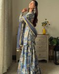RICH LOOK PRINT WITH CHINON SEQUANCE EMBROIDERY WORK TOP SHARARA WITH DUPATTA FESTIVE WEAR WHOLESALE PRICE ETHNIC GARMENT (9)