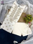 RICH LOOK VISCOSE RAYON JACQUARD EMBROIDERY WORK TOP BOTTOM WITH DUPATTA PARTY WEAR WHOLESALE PRICE ETHNIC GARMENT (9)