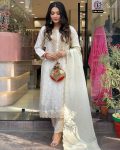 RICH LOOK VISCOSE RAYON JACQUARD EMBROIDERY WORK TOP BOTTOM WITH DUPATTA PARTY WEAR WHOLESALE PRICE ETHNIC GARMENT (9)