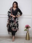 RICH LOOK VISCOSE SILK EMBROIDERY WORK TOP BOTTOM WITH DUPATTA FESTIVE WEAR WHOLESALE PRICE ETHNIC GARMENT (2)