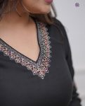 RICH LOOK VISCOSE SILK EMBROIDERY WORK TOP BOTTOM WITH DUPATTA FESTIVE WEAR WHOLESALE PRICE ETHNIC GARMENT (2)