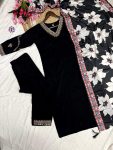 RICH LOOK VISCOSE SILK EMBROIDERY WORK TOP BOTTOM WITH DUPATTA FESTIVE WEAR WHOLESALE PRICE ETHNIC GARMENT (2)