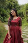 TRADITIONAL BANARASI JACQUARD SILK WEAVING WORK ONLY GOWN PARTY WEAR WHOLESALE PRICE ETHNIC GARMENT (3)