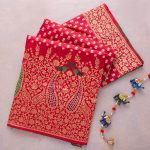 TRADITIONAL BANARASI SOFT SILK SAREE WITH UNSTITCHED BLOUSE PARTY WEAR WHOLESALE PRICE ETHNIC GARMENT (1)