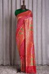 TRADITIONAL BANARASI SOFT SILK SAREE WITH UNSTITCHED BLOUSE PARTY WEAR WHOLESALE PRICE ETHNIC GARMENT (1)