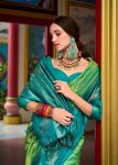 TRADITIONAL BANARASI SOFT SILK ZARI WEAVING WORK SAREE WITH UNSTITCHED BLOUSE PARTY WEAR WHOLESALE PRICE ETHNIC GARMENT (9)